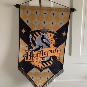 Hufflepuff Wall Banner - Black and Gold